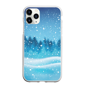 Чехол для iPhone 11 Pro Max матовый с принтом ЗИМНИЙ ЛЕС | WINTER FOREST , Силикон |  | 2022 | christmas | cold | merry | new | snow | winter | year | буря | год | елка | елки | ель | зима | лес | метель | мороз | новый | рождество | снег | снежинка | снежинки | холод