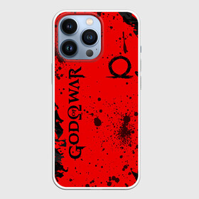 Чехол для iPhone 13 Pro с принтом God of War Брызги крови. ,  |  | Тематика изображения на принте: ascension | betrayal | chains of olympus | cratos | ghost of sparta | god of war | hack and slash | kratos | logo | бог войны | год ов вар | год оф вар | игра | кратос | лого | логотип | эмблема