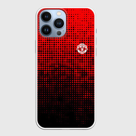 Чехол для iPhone 13 Pro Max с принтом MU red black ,  |  | Тематика изображения на принте: manchester | manchester united | mu | old trafford | red devils | англия | апл | красные дьяволы | манчестер | манчестер юнайтед | премьер лига | роналду | футбол