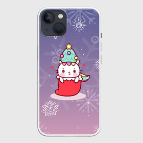 Чехол для iPhone 13 с принтом Happy New Year 2022. Сat 1 ,  |  | 2022 | 22 | cat | happy new year | holiday | new year | гирлянда | кот | котенок | новый год | праздник | рождество