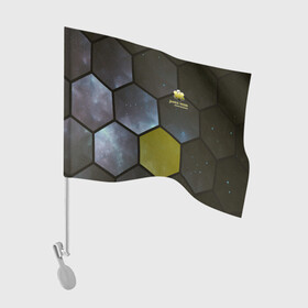 Флаг для автомобиля с принтом JWST space cell theme , 100% полиэстер | Размер: 30*21 см | james webb | jwst | webb | астрономия | астрофизика | вселенная | галактика | джеймс уэбб | звезды | космос | наблюдения | наука | телескоп