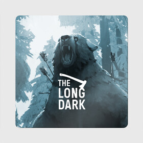 Магнит виниловый Квадрат с принтом The Long Dark (медведь) , полимерный материал с магнитным слоем | размер 9*9 см, закругленные углы | the long dark | выживание | выживший | долгая тьма | зима | игры | лес | медведь | топор