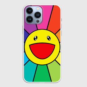 Чехол для iPhone 13 Pro Max с принтом MURAKAMI STYLE   МУРАКАМИ СТИЛЬ ,  |  | cute flowers | flower superflat | flowers | gradient | murakami | pop art | superflat | takashi murakami | градиент | милые цветочки | мураками | ромашки | такаси мураками | такаши мураками | цветочки | цветы