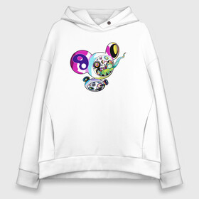 Женское худи Oversize хлопок с принтом Takashi Murakami Такаси Мураками ДОБ , френч-терри — 70% хлопок, 30% полиэстер. Мягкий теплый начес внутри —100% хлопок | боковые карманы, эластичные манжеты и нижняя кромка, капюшон на магнитной кнопке | art | japan | pop art | smile | takashi murakami | абстракционизм | арт | безубие | графика | доб | искусство | красочный | монстрик | поп арт | современное искусство | такаси мураками | такаши мураками