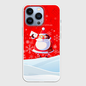 Чехол для iPhone 13 Pro с принтом Дед Мороз с подарочным конвертом. ,  |  | 2022 | merry christmas | год тигра | дед мороз | зима близко | мороз | нг | новогодний | новогодний тигр | новогодняя символика | новый год | новый год 2022 | рождество | символ 2022 года | снег | снежинки | тигр