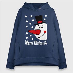 Женское худи Oversize хлопок с принтом Merry Christmas снеговик в шляпе , френч-терри — 70% хлопок, 30% полиэстер. Мягкий теплый начес внутри —100% хлопок | боковые карманы, эластичные манжеты и нижняя кромка, капюшон на магнитной кнопке | carrot | merry christmas | new year | smile | snow | snowman | winter | зима | морковка | новый год | снег | снеговик | счастливого рождества | улыбка