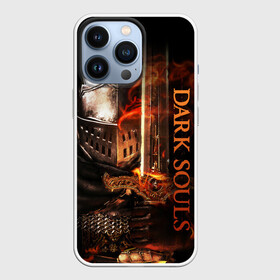 Чехол для iPhone 13 Pro с принтом Dark Souls   The Ashen One ,  |  | Тематика изображения на принте: dark souls | games | praise the sun | the ashen one | игры | компьютерные игры | негорящий | неоплимый | рыцарь | тёмные души