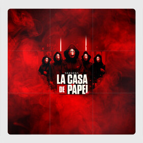 Магнитный плакат 3Х3 с принтом БУМАЖНЫЙ ДОМ - LA CASA DE PAPEL - BELLA CIAO , Полимерный материал с магнитным слоем | 9 деталей размером 9*9 см | bella ciao | la casa de papel | бумажный дом | ла каса де | ла каса де папель | ла каса де пепел | лакаса | сериал | фильм