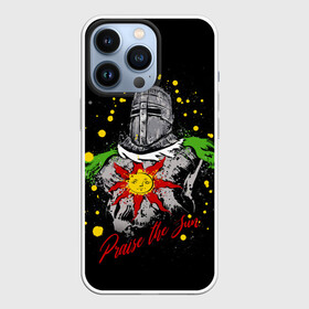 Чехол для iPhone 13 Pro с принтом Praise the Sun Dark Souls ,  |  | Тематика изображения на принте: ashen one | dark souls | games | praise the sun | игры | компьютерные игры | негорящий | неопалимый | рыцарь | тёмные души