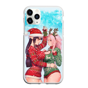 Чехол для iPhone 11 Pro матовый с принтом Новогодние эльфийки | 18+ , Силикон |  | 2022 | christmas | cosplay | elf | elf girl | girl elf | new year | девушки | косплей | красотки | наступающий год | новогодний | новый год | рождественский | рождество | рождество христово | с новым годом | святки | элф | эльф |