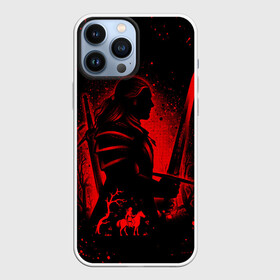 Чехол для iPhone 13 Pro Max с принтом ВЕДЬМАК И ПЛОТВА   THE WITCHER WILD HUNT ,  |  | geralt | the witcher | the witcher wild hunt | witcher | wolf | аард | аксий | белый волк | ведьмак | ведьмак 3 | волк | геральт | игни | ирден | йенифер | каер морхен | квен | охотник | трисс | цири | школа волка