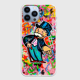 Чехол для iPhone 13 Pro Max с принтом Alec Monopoly Капиталист Граффити ,  |  | Тематика изображения на принте: alec monopoly | art | capitalist | graffiti | money | retro | street style | urban style | алек монополи | арт | граффити | деньги | доллар | искусство | капиталист | кляксы | миллионер | монополия | ретро | рисунки | современное искусст