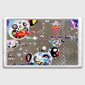 Магнит 45*70 с принтом Takashi Murakami арт с языками , Пластик | Размер: 78*52 мм; Размер печати: 70*45 | takashi murakami | арт | арт с языками | граффити | мураками | такаси | такаси мураками | токио | уличное граффити | языки | япония