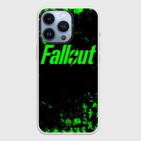 Чехол для iPhone 13 Pro с принтом FALLOUT ПУПСЫ ПАТТЕРН ЗЕЛЁНЫЙ   ЯДЕРНАЯ ЗИМА ,  |  | Тематика изображения на принте: 101 | 111 | 13 | 76 | atom cats | bethesda | brotherhood of steel | fallout | nuka cola | tunnel snakes | vault | war | братство стали | война | убежище | фолаут | фоллаут | ядер кола