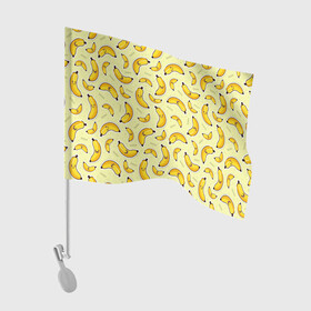 Флаг для автомобиля с принтом Банановый Бум , 100% полиэстер | Размер: 30*21 см | банан | банановый | бананы | паттерн | прикол | фрукты