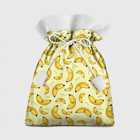 Подарочный 3D мешок с принтом Банановый Бум , 100% полиэстер | Размер: 29*39 см | банан | банановый | бананы | паттерн | прикол | фрукты