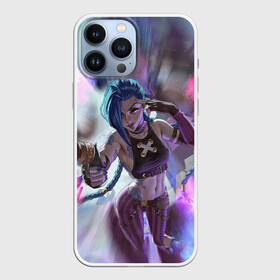 Чехол для iPhone 13 Pro Max с принтом JINX | ДЖИНКС | АРКЕЙН ,  |  | arcane | arcane league of legends | cartoon | jinx | league of legends | mult | stim punk | stimpunk | аркеин | аркейн | джинкс | мульт | мультик | паудер | порох | психопатка | синеголовая | синий хвост | стим панк | стимпанк