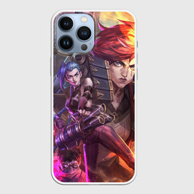 Чехол для iPhone 13 Pro Max с принтом Arcane: League of Legends | Main Characters ,  |  | arcane | arcane league of legends | cartoon | jinx | league of legends | main characters | mult | stim punk | stimpunk | vay | way | аркеин | аркейн | вай | главные герои | джинкс | мульт | мультик | паудер | порох | психопатка | рыжая | синег