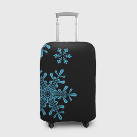 Чехол для чемодана 3D с принтом Снежная Стена , 86% полиэфир, 14% спандекс | двустороннее нанесение принта, прорези для ручек и колес | зима | новый год | снег | снегопад | снежинки