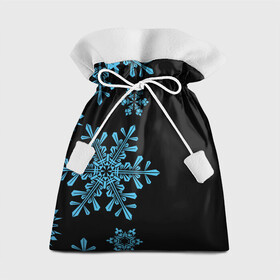 Подарочный 3D мешок с принтом Снежная Стена , 100% полиэстер | Размер: 29*39 см | Тематика изображения на принте: зима | новый год | снег | снегопад | снежинки