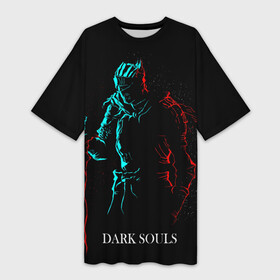 Платье-футболка 3D с принтом Dark Souls NEON Силуэт ,  |  | dark soul | demons souls | elden ring | elder | iii | praise of the sun | ring | soul like | дак | дарк соул | дарк соулс | душа | неон | нион | соулс | темные души