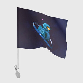 Флаг для автомобиля с принтом Halo Infinite Силуэт мастера Чифа , 100% полиэстер | Размер: 30*21 см | chief | halo | infinite | инфинит | мастер чиф | хало | хейло | хэйло | чиф