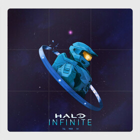 Магнитный плакат 3Х3 с принтом Halo Infinite Силуэт мастера Чифа , Полимерный материал с магнитным слоем | 9 деталей размером 9*9 см | chief | halo | infinite | инфинит | мастер чиф | хало | хейло | хэйло | чиф