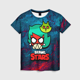 Женская футболка 3D с принтом Злая Лола Brawl Stars , 100% полиэфир ( синтетическое хлопкоподобное полотно) | прямой крой, круглый вырез горловины, длина до линии бедер | brawl | brawl stars | brawlstars | lola | бравл | бравлстарс | лола | лоли | разрушитель