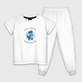 Детская пижама хлопок с принтом Маленький милый динозавр , 100% хлопок |  брюки и футболка прямого кроя, без карманов, на брюках мягкая резинка на поясе и по низу штанин
 | Тематика изображения на принте: детский принт | дино | динозавр | для детей | подарок ребенку