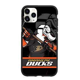 Чехол для iPhone 11 Pro Max матовый с принтом Анахайм Дакс Anaheim Ducks , Силикон |  | Тематика изображения на принте: anaheim | anaheim ducks | ducks | hockey | nhl | usa | дакс | нхл | спорт | сша | хоккей | шайба