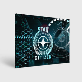Холст прямоугольный с принтом Star Citizen (Стар Ситизен) , 100% ПВХ |  | squadron 42 | star citizen | галактика | игры | космического симулятора | космос