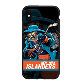 Чехол для iPhone XS Max матовый с принтом Нью Йорк Айлендерс , Силикон | Область печати: задняя сторона чехла, без боковых панелей | hockey | islanders | new york | new york islanders | nhl | usa | айлендерс | нхл | нью йорк | нью йорк айлендерс | спорт | сша | хоккей | шайба