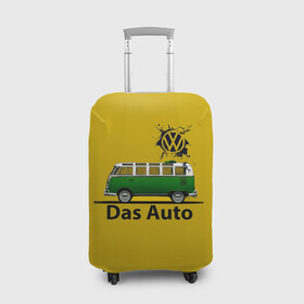 Чехол для чемодана 3D с принтом Фольцваген T1 , 86% полиэфир, 14% спандекс | двустороннее нанесение принта, прорези для ручек и колес | t1 | vag | volkswagen | vw | ваг | германия | каравелла | машина | мультивен | тачка | фольц | фольцваген