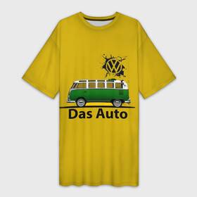 Платье-футболка 3D с принтом Фольцваген T1 ,  |  | t1 | vag | volkswagen | vw | ваг | германия | каравелла | машина | мультивен | тачка | фольц | фольцваген