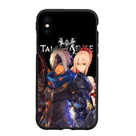 Чехол для iPhone XS Max матовый с принтом Tales of Arise, Shionne and Alphen , Силикон | Область печати: задняя сторона чехла, без боковых панелей | Тематика изображения на принте: alphen | dahna | rena | shionne | tales | tales of arise | алфен | игры | шион