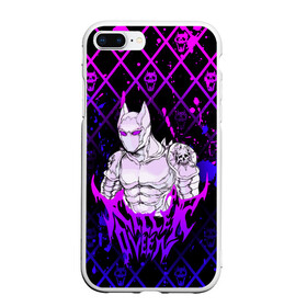 Чехол для iPhone 7Plus/8 Plus матовый с принтом JOJO / KILLER QUEEN / КОРОЛЕВА УБИЙЦА / ART , Силикон | Область печати: задняя сторона чехла, без боковых панелей | Тематика изображения на принте: adventure | jojo | jojos bizarre | jojos bizarre adventure | killer queen | pattern | yare yare daze | аниме | брызги | джоджо | манга | узор | яре яре дазе