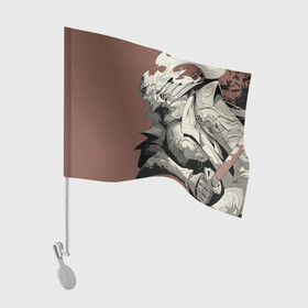 Флаг для автомобиля с принтом Великий Воин , 100% полиэстер | Размер: 30*21 см | великий воин | воин | рисунок | самурай | фентези
