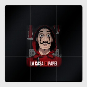 Магнитный плакат 3Х3 с принтом БУМАЖНЫЙ ДОМ СЕРИАЛ LA CASA DE PAPEL , Полимерный материал с магнитным слоем | 9 деталей размером 9*9 см | bella ciao | la casa de papel | бумажный дом | ла каса де | ла каса де папель | ла каса де пепел | лакаса | сериал | фильм