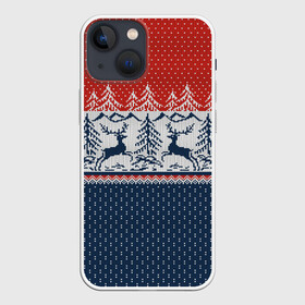 Чехол для iPhone 13 mini с принтом НОВОГОДНИЙ УЗОР ,  |  | Тематика изображения на принте: background | christmas | deer | holiday | knitted pattern | new year | new years pattern | pattern | texture | tree | вязаный узор | елка | елочка | новогодний узор | новый год | олени | паттерн | праздник | рождество | текстура | узор | фон