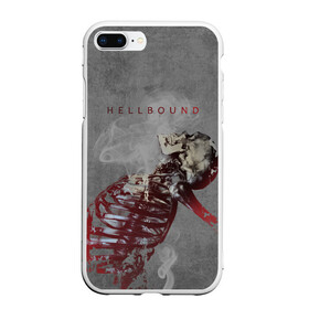 Чехол для iPhone 7Plus/8 Plus матовый с принтом Hellbound Новая истина , Силикон | Область печати: задняя сторона чехла, без боковых панелей | дым | надпись | скелет | текстура