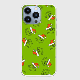 Чехол для iPhone 13 Pro с принтом Гринч Укротитель рождества. ,  |  | 2022 | grinch | happy new year | merry christmas | год тигра | гринч | зима близко | нг | новогодний | новый год | новый год 2022 | рождество | снег | снежинки | тигр