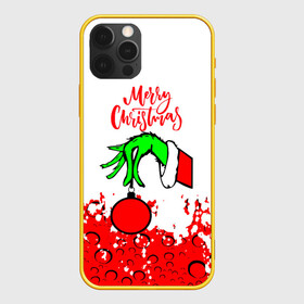 Чехол для iPhone 12 Pro с принтом Merry Christmas Grinch , силикон | область печати: задняя сторона чехла, без боковых панелей | 2022 | grinch | happy new year | merry christmas | год тигра | гринч | зима близко | нг | новогодний | новый год | новый год 2022 | рождество | снег | снежинки