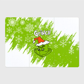 Магнитный плакат 3Х2 с принтом Grinch Green. , Полимерный материал с магнитным слоем | 6 деталей размером 9*9 см | 2022 | grinch | happy new year | merry christmas | год тигра | гринч | зима близко | нг | новогодний | новый год | новый год 2022 | рождество | снег | снежинки