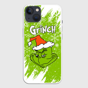 Чехол для iPhone 13 с принтом Grinch Green. ,  |  | 2022 | grinch | happy new year | merry christmas | год тигра | гринч | зима близко | нг | новогодний | новый год | новый год 2022 | рождество | снег | снежинки