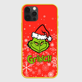 Чехол для iPhone 12 Pro с принтом Grinch Red. , силикон | область печати: задняя сторона чехла, без боковых панелей | 2022 | grinch | happy new year | merry christmas | год тигра | гринч | зима близко | нг | новогодний | новый год | новый год 2022 | рождество | снег | снежинки