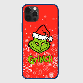 Чехол для iPhone 12 Pro Max с принтом Grinch Red. , Силикон |  | 2022 | grinch | happy new year | merry christmas | год тигра | гринч | зима близко | нг | новогодний | новый год | новый год 2022 | рождество | снег | снежинки