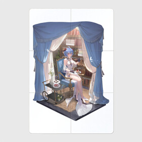 Магнитный плакат 2Х3 с принтом Уголок Гань Юй , Полимерный материал с магнитным слоем | 6 деталей размером 9*9 см | genshin impact | арт | гань юй | козочка | кокосовая коза | комната | комната девушки | ли юэ | отдых | рисунок | уголок персонажа