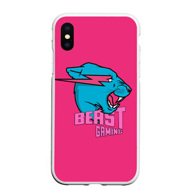 Чехол для iPhone XS Max матовый с принтом Mr Beast Gaming Full Print (Pink edition) , Силикон | Область печати: задняя сторона чехла, без боковых панелей | Тематика изображения на принте: gamer | games | gaming | mr beast | mrbeast | youtube | блогеры | игры | мистер бист | ютуберы