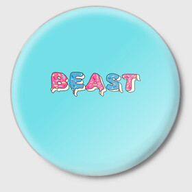 Значок с принтом Mr Beast Donut ,  металл | круглая форма, металлическая застежка в виде булавки | mr beast | mrbeast | youtube | арты | блогеры | мистер бист | прикольные надписи | ютуберы