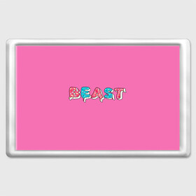 Магнит 45*70 с принтом Mr Beast Donut (Pink edition) , Пластик | Размер: 78*52 мм; Размер печати: 70*45 | arts | mr beast | mrbeast | youtube | арты | блогеры | мистер бист | прикольные надписи | ютуб | ютуберы